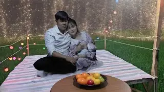 Wooden table design & floating house renovation, fun and cozy fruit party for couples