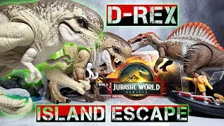 D Rex Island Escape Review - Distortus Rex from Jurassic World Rebirth Unboxing