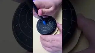 Blue and purple flower mandala stone painting #art #satisfying #artist #painting #craft #viral
