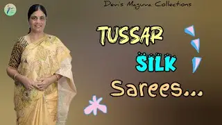 🌟Tussar silk sarees @ Devi's Maguva Collections||7396841375 #saree