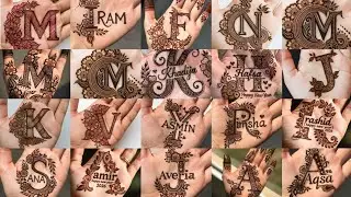 Alphabet A-Z🔥Mehndi Tattoo Design| Letter Mehndi Design| Simple Mehndi Design| Letter Tattoo Design