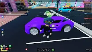 Collecting Money In Mad City To Buy Batman Car [So Beautiful] Roblox