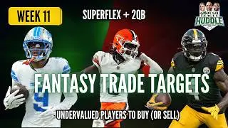 Trade Targets For Week 11 Fantasy Football &mdash; You NEED Before the Deadline
