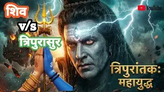  Kaise hua Tripura Sur ka ant?शिव ❤🙏👍 त्रिपुरासुर: आख़िरी एक बाण का महायुद्ध🔥The Day Shiva 