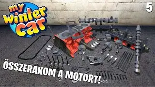 My Winter Car LIVE #5 -  &Ouml;SSZERAKJUK A MOTORT! 🔧🔥 (M&aacute;r ami megvan belőle)