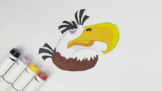How to draw Mighty Eagle (Angry Birds) | Easy Drawing for Beginners | Neel Artify 