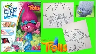 Crayola Color Wonder Dreamworks TROLLS POPPY GUY DIAMOND TWINS for kids