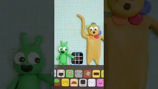 Pea Pea and Sprunki - Pea Pea Plays the Game with Yarnaby #peapea #sprunki #shorts