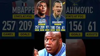 Kylian Mbappe vs Zaltan Ibrahimovic Stats At PSG