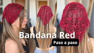 Aprende a tejer una BANDANA CORAZ&Oacute;N, ser&aacute; tu FAVORITA en verano | Tutorial paso a paso