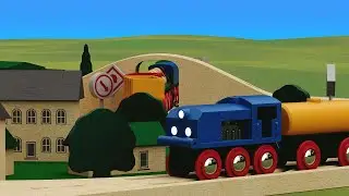Brio Wooden Railway &ndash; 1 Hour Looping Train for Kids | Calm & Relaxing Video