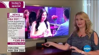 ZVOX AV157 SuperVoice TV Soundbar w/12Level Dialogue Boo...
