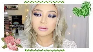 Festival Makeup with Holographic Lips