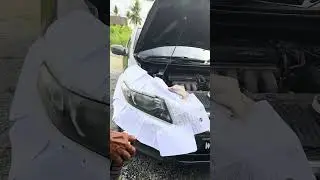 Diy lampu kereta jadi baru dengan clear Samurai #polish