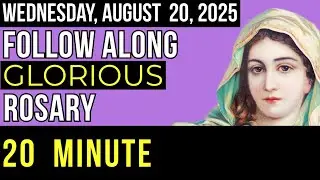 WATCH - FOLLOW ALONG VISUAL ROSARY for WEDNESDAY, AUGUST 20, 2025 - BE STILL MY SOUL