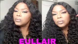 EULLAIR BRAZILIAN DEEP WAVE LACE FRONT WIG  UPDATE