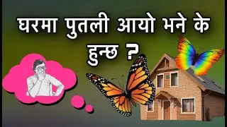 घरमा पुतली आयो भने के हुन्छ ?Butterfly luck unluck