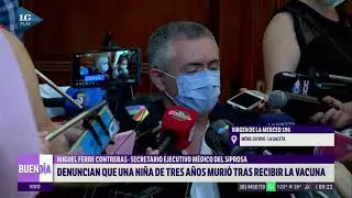 Denuncian que una niña de tres años murió tras recibir la vacuna contra el coronavirus
