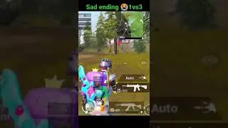 Sad ending 1vs3😭 bgmi ! ziggleopjit ! #short