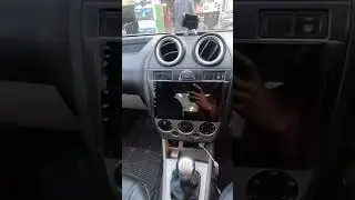 Android sterio installed for ford fiesta #modification #accessories #viral #youtubeshorts #ford