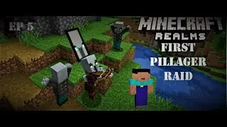 Minecraft Realms Xbox One Ep 5 First Pilligar Raid & Loud Tuba Attacks