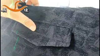 clothing with a flap pocket Welting #machine Laser Cutting、Sewing、Bartacking 1400/days no rework