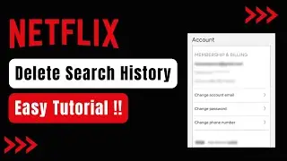How to Delete Search History on Netflix !