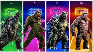 Godzilla vs King Kong Tiles Hop &mdash; EPIC Battle with COFFIN DANCE! 🦍🔥✅