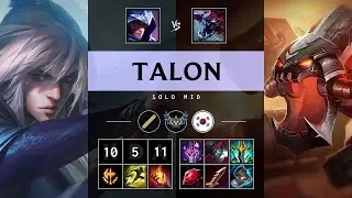 Talon Mid vs Cho'Gath - KR Challenger Patch 25.19