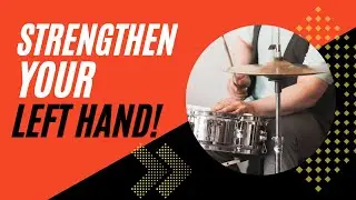 Strengthen Your Left Hand With This Groove! - Funk Drumming Lesson