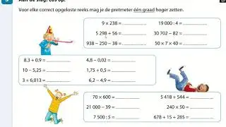 Blok 12 les 135: hoofdrekenen met natuurlijke getallen en met kommagetallen