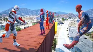GTA 5: THAT WAS BRUTAL! SPIDER-MAN WITH A BASEBALL BAT vs  SUPERHEROES! (Euphoria Physics) Ep.44