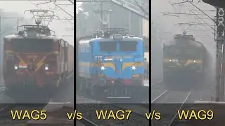 WAG5,WAG7,WAG9 COMPILATION - 2X SPEED - which one do you prefer - INDIAN RAILWAYS