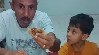 احلى حواوشي عيش بلدي  بزيت الزيتون بيوديك في حته ثانيه مع لمه العيله 