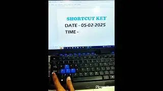 How to insert Time & Date in MS Word #msword #time #date #microsoftoffice #shortcutkeys