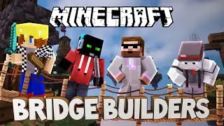 RETARDOVANÁ NĚMČINA | Minecraft Bridge Builders | Pedro, Marwex, Kelo a Bauchyč