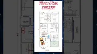 35 X 65 HOUSE PLAN,35 BY 65 HOME PLAN #shorts #homedesign #gharkanaksha #trendingshorts #housedesign