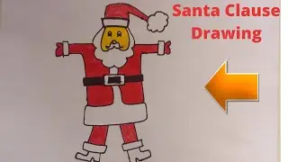 A cute Santa Clause Drawing | Christmas | C D Drawing Tutorial |Easy Santa Clause Drawing