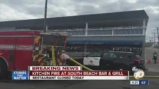 Kitchen fire at South Beach Bar & Grill