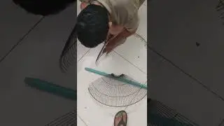 Como fazer um rastelo com grade de ventilador