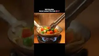 Mini Noodles Stir Fry 🍜 | Tiny Cooking ASMR