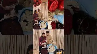 Aiman & Minal khan brother's Maaz khan wedding Anniversary😍#couplegoal #subscribe#newshort#1m#love