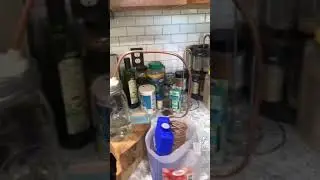 Homemade moonshine still. Looks fantastic!