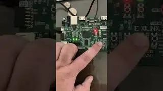 FPGA binary counter. Counts up down or holds based on user input