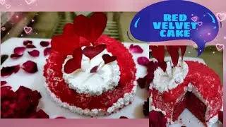 #Redvelvet cake recipe / ❤️Valentine's 2021spcl💕beautiful Red velvet cake .no egg no butter no oven