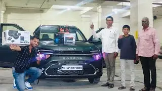 KIA CARENS GRAVITY UPGRADED WITH AUDISON 3 WAY 🔊 APK 163,AOZOOM PROJECTOR ,KIA GENUINE ACCESSORIES