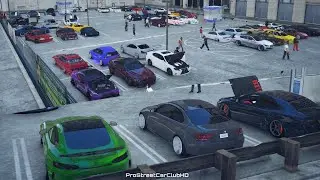 (PC) GTA FiveM: STANCEWARS Car Show/Meet| Reserved Parking And Security 40 Cars Deep!