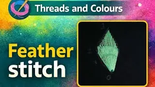 Day 49 - Feather Stitch//#aari #feather #stitch#featherstitch #beginnersstitch #basic