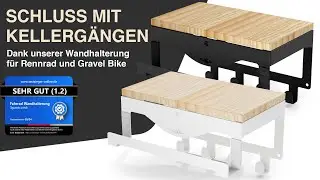Unsere L&ouml;sung..Die neue Fahrrad Wandhalterung f&uuml;r Rennr&auml;der