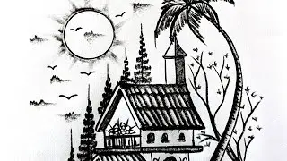 to easy to realistic scenery and Snail by sketch